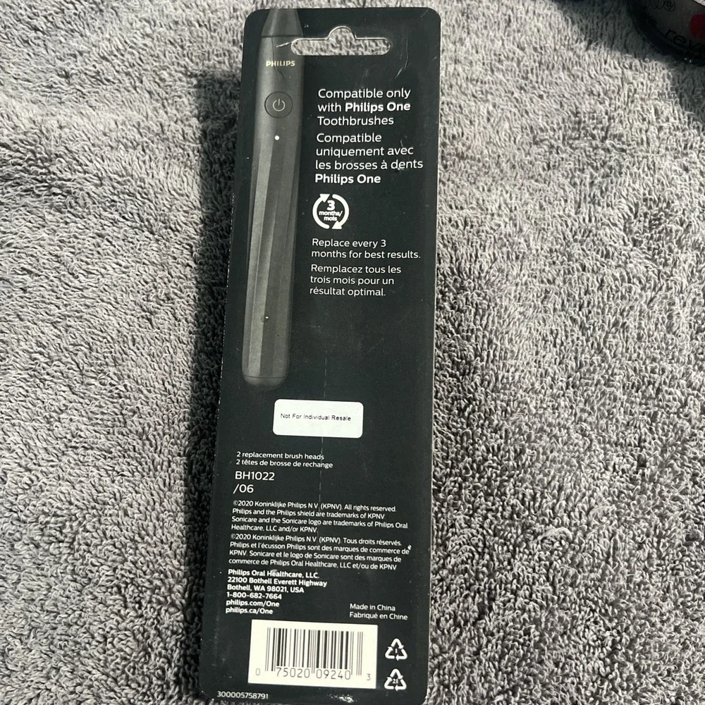 Philips‎ Sonicare Replacement Toothbrush Heads, 2pc BH1022/06 Phillips One